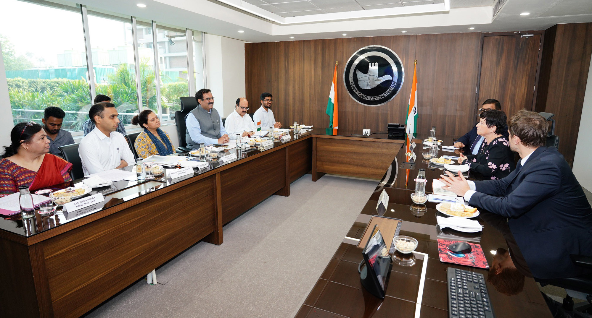 A meeting was held today between the Czech Republic delegation and the UT Chandigarh Administration.